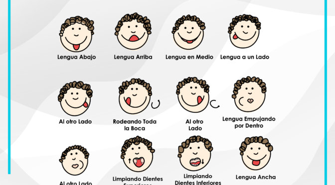 Ejercicios de lengua para fortalecer el músculo y estimular el habla.