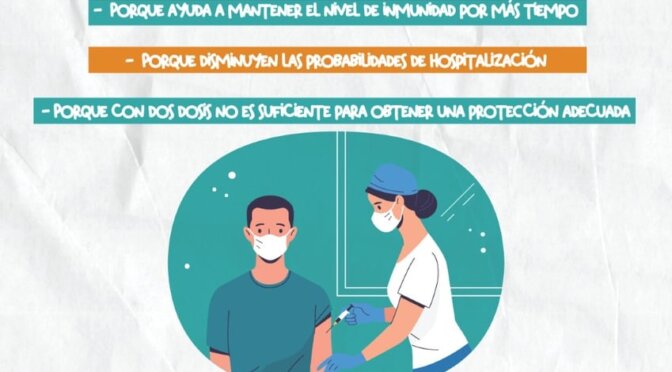 La vacuna de refuerzo trae consigo múltiples beneficios. No la pensés más: ¡Vacunate y hacé la diferencia!​