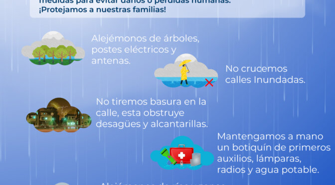 Recomendaciones frente al Huracán Julia
