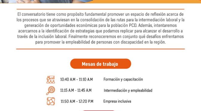 Conversatorio “Yo abrazo mi discapacidad”