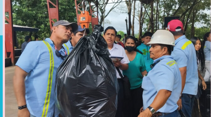 Campaña de reciclaje de Material Plástico, La Libertad, Chontales